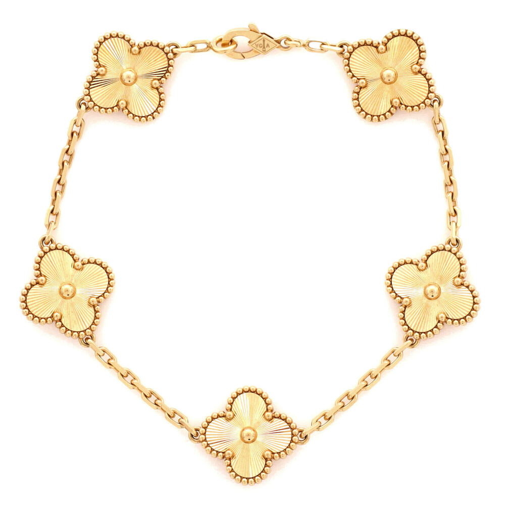 Van Cleef & Arpels Vintage Alhambra 5 Motifs Bracelet